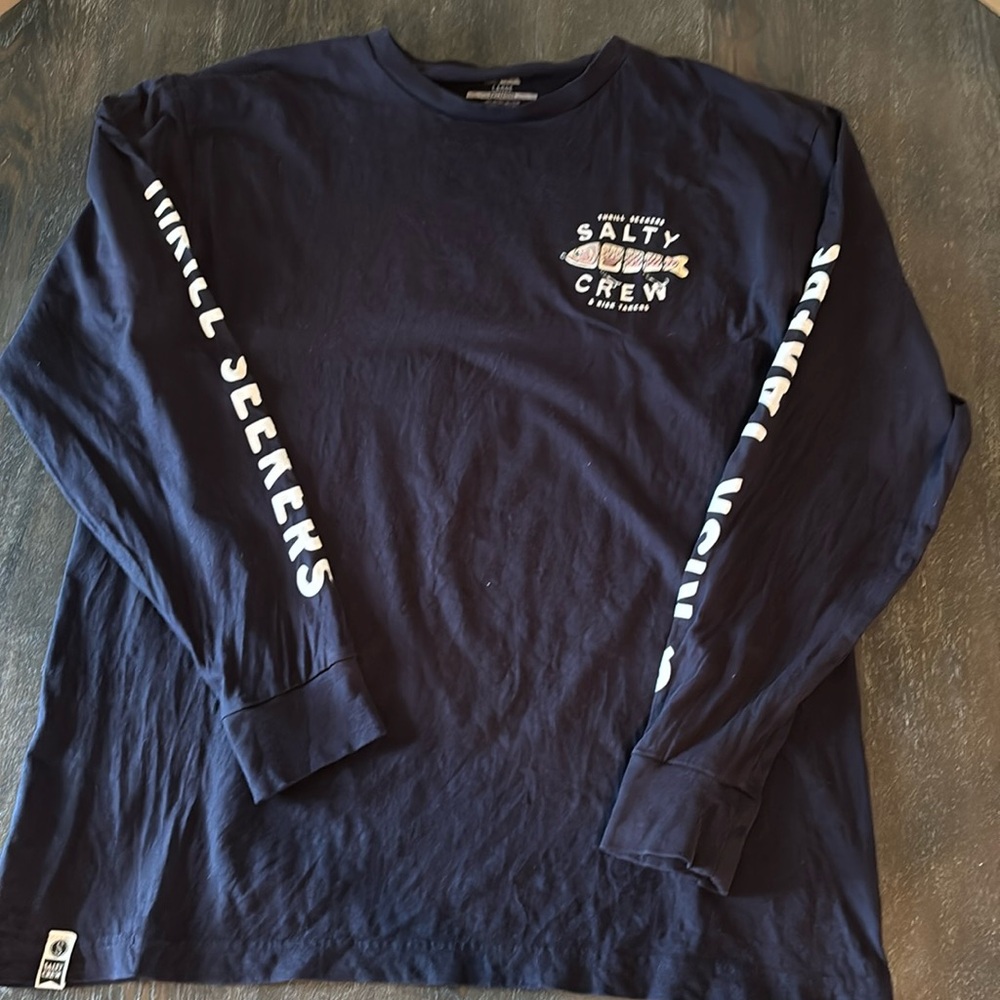 Large SALTY CREW. LS Tshirt